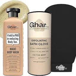 Ghar Soaps Magic Body Wash with Exfoliating Glove | Deep Cleanse & Hydrate | Removes Dead Skin | Soft, Smooth & Glowing Skin | Fresh & Gentle Care-image-99