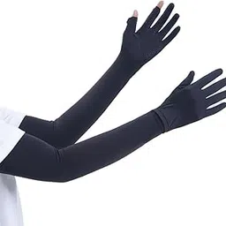 Full Finger UV Sun Protection Arm Sleeves for Men & Women Arm Cover for Biking, Cricket, Cycling, Golf, Outdoor Sports-image-77