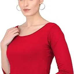 the blazze 1304 Sexy Women's Cotton Scoop Neck Full Sleeve Tank Crop Tops Bustier Bra Vest Crop Top Bralette Readymade Saree Blouse for Women-picture-39
