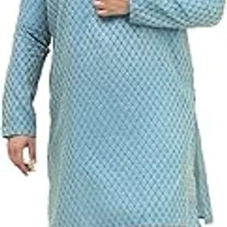 sojanya PLUS (Since 1958) Men's Jacquard Silk Self design Kurta & Off-White Pyjama Set-picture-18