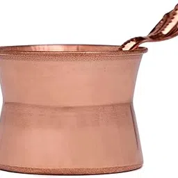 Shubhkart Nitya Copper Panchpatra & Spoon Set – 50 Gm | Best for Pooja Samagri, Religious Hawan, Aarti, and Temple Ritual Essentials | Sacred Hindu Worship Vessel-image-5