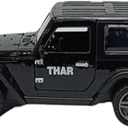 Vaayu-E-Store Die-Cast Thar Rock Car – Pull-Back & Go Metal SUV Toy with Openable Doors | Real Sound Effect | Strong Metal Body | Premium Showpiece & Toy for Kids (3+ Years) Colors as per availability-picture-11