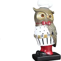 MERISHOPP®Owl Statue Accents Ideal Gifts Animal Sculpture for Living Room Office Shelf S|Home & Garden|Home Décor|Figurines-picture-30