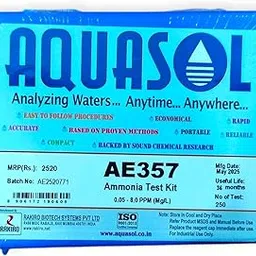 Ammonia Test Kit AE357 (0.05 – 8 PPM) | 250 Tests | Accurate Water Quality Testing Kit for Ammonia in Drinking Water, Aquariums & Laboratories | Easy-to-Use, Reliable & Portable Kit-picture-20