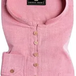 Thulian Pink Multicolour Striped Royal Oxford Kurta Shirt-picture-20