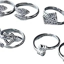 pv jewels Women & Girls Metal Fancy Glossy finish Toe Ring Adjustable Bichiya/Leg Finger Ring_Combo_4 (A_C_P_110803_Silver)-picture-33