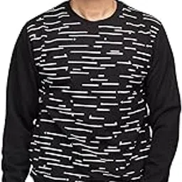 prndm Men's Cotton Round Neck Printed Sweatshirt with Side Pockets-picture-46