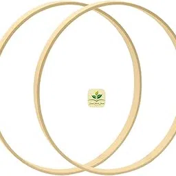 Zazza Home Decor- Macrame Wooden Bamboo Floral Hoops Wreath Rings Wall Hanging Craft for Making Wedding Wreath Decor 2pcs 12 Inch-image-50