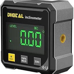 Serplex® LCD Digital Angle Finder with Laser, 4-Corner Magnetic Electronic Angle Gauge Cube Inclinometer, Miter Protractor for Table Saw, Woodworking Measuring Tool & Level Box-picture-20