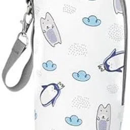 UJEAVETTE 4xMultifunctional Milk Bottle Warm Bag Breastmilk Storage Bags Cooler Bag Cartoon White-picture-32