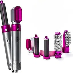 Elevea 𝟏𝟓 𝐘𝐞𝐚𝐫𝐬 𝐆𝐮𝐚𝐫𝐚𝐧𝐭𝐞𝐞 5 in 1 Professional Hair Styler for Women, Hot Air Brush Straightener, Curler, Volumizer, Blow Dryer with 5 Attachments for Salon-Like Styling at Home-image-64