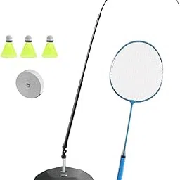 LICHTS Portable Self Practice Trainer Aid Kids Adults Badminton Training Device Stainless Steel Rod-image-50