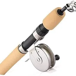 Portable Ice Fishing Rod Fish Shrimp Fishing Tackle Pole Winter Rod 75cm with Reel-picture-19
