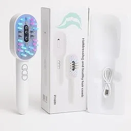 LED Hair Growth Comb with Red & Blue Light Therapy, Scalp Massager, Rechargeable Hair Care Device-picture-44