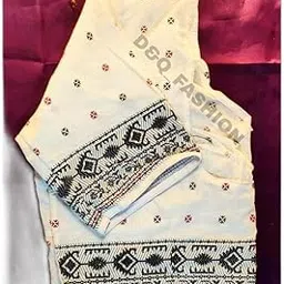 Ajrak Print Round Neck Daily Use Readymade Pure Cotton Stitch Blouse for Women|Style - 1106 Women's Blouses & Shirts-picture-30