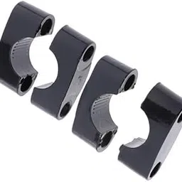 Lyla 4x1 Pair 22mm Black HandleBar Fat Bar Riser Mount Clamp Adapter Universal-picture-12
