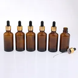 CALANDIS 6x Empty Dropper Bottles Refillable Essential Oil Cosmetic Jar Canning 100ml | | Natural & Alternative Remedies-picture-48