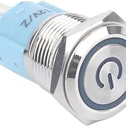 JAZZY PEARLS 16Mm 12V Metal Self-Reset/Latching Led Push Button Switch Self-Reset 1No1Nc-image-41