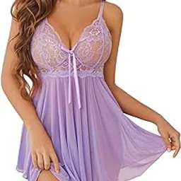 ssoshhub Women Lingerie Set Lace Teddy Hot Strap Babydoll Lingerie Honeymoon Bikini with Panty-picture-27
