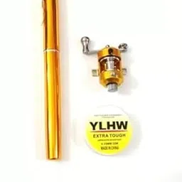 Fishing Rod Pen and Set 37 Gold Fishing Rod (93 cm, 0.77 kg, Gold)-picture-27