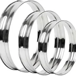 The Cook House - Stainless Steel Round Table Ring, Hot Pot Stand, Hot Pan/Heat Resistance Utensil Vessel Holder for Dining/Matka Table, Cooker Steamer Stand, Kitchen Rack - Set of 3 (Baby Ring)-picture-29