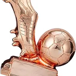 Soccer Trophy Fans Gift Resin Trophy for Home Decor Room Party Favors Copper Plating | Outdoor Sports | Track & Field-picture-21