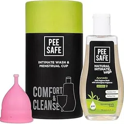 Pee safe Menstrual Hygiene Combo Reusable Menstrual Cup (Medium) & Menstrual Cup Wash With Feminine intimate Wash 105 Ml All Day Long Freshness For Period Care-picture-18