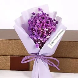 WARMINGO DE Mini Bouquet Fridge Magnet for Home Decor | Gift For Girlfriend Boyfriend Husband Wife | Kitchen Diwali Decor Item (Purple)-picture-10