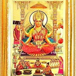 Santoshi Mata photo frame Religious Photo Frame | God Religious Framed Painting for Wall | God Religious Framed Painting for Pooja (33 x 24 cm)-picture-34