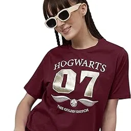 free authority Official Harry Potter Printed Regular Fit Tshirt for Women-picture-52