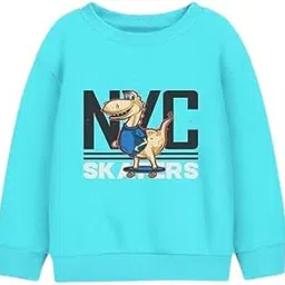 Kids NYC Skaters Graphic Sweatshirt, Fleece Fabric, Round Neck-picture-16