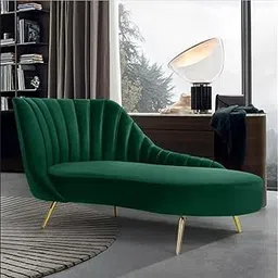 Furnitureworks Rosewood 2-Seater Modern Classic Settee Sofa Diwan Chaise Lounge Couch with Pillow for Home and Living Room, Office, Bedroom(Green Steel Leg, Large) image 1