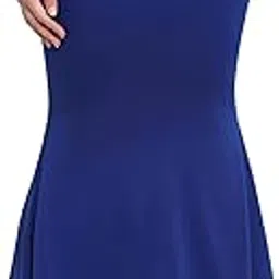 shasmi Women Microfiber Solid Saree Shapewear (Fish Cut Shapewear) (S, R Blue)-picture-30