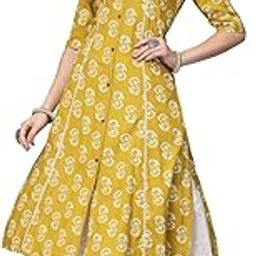 stylum Women's Rayon Relaxed Fit A Line Kurta-picture-4