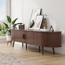 Goldview Furniture Modern Wooden TV Cabinet with 2 Drawers and 2 Doors – Sleek Media Console Stand for Living Room – Contemporary Entertainment Unit with Storage-image-71