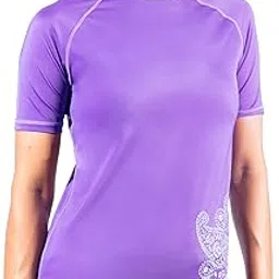 Women's Lanai UPF 50+ Rash Guard, Purple, Large-image-20