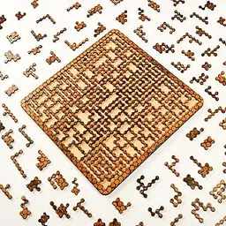 Mittimate Honeycomb Fractal Puzzle for Kids Age 6 to 12 Year Old I Wooden Puzle Game I Fun & Challenging Brain Teaser Toy for Kids-picture-22