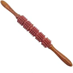 Belan Shape Wood Acupressure Roller Stick Massager for instant Muscle Pain Relief from sore Muscle || massage stick roller wooden || Massage Stick Roller-picture-10