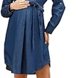 momtobe Women's Fit and Flare Above the Knee Dress-picture-51