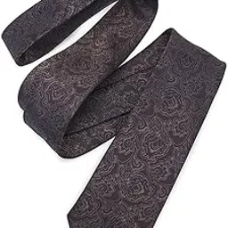 van heusen Men Brown Embroidered Formal Tie-picture-16