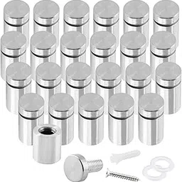 Zorveiio 1/2" x 3/4" Standoff Screws Wall Mount Kit - Acrylic and Glass Sign Mounts, Hardware for Boards - Silver, 24 Pcs-image-36