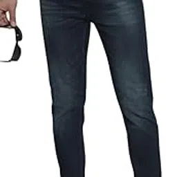 the indian garage co Men Mid Rise Skinny Fit Solid Mid-Rise Stretchable Jeans-picture-26