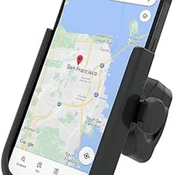 OOGE Nest 400 Bicycle, Bike Phone Holder Mount, 360° Rotating Motorcycle Handlebar Mounts, Strong Aluminium Alloy, One-Hand Operation, Remove, Universal Fit (Black) image 1