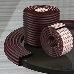 ZYGNOS Table Protection Strip, Extra Soft Foam Edge Safety Strip for Baby & Kids, Baby Proofing Corner Guards & Safety Bumper Edge for Table, Desk, Furniture, 2 Meter, Brown-picture-33