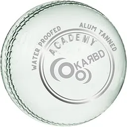 KARBD Cricket Ball Leather 4 Piece Professional Hand Stitching Seam Waterproof Coating Hard Season Ball for Practice and Tournament Club Matches (30 to 40 Overs, Academy White)-image-24