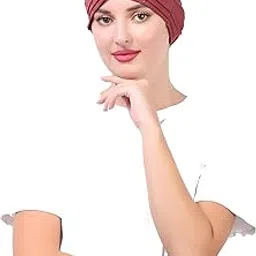 Pure Cotton Turban Design 3 layer Muslim Women & Girls Under Hijab Cap-picture-31