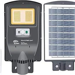 Epyz Plastic 30 Watt Grey Solar Street Lights With Remote, 208 Leds, Motion Sensor And Dusk To Dawn For Garden, Street, Lawn, Patios And Pathways [ With Out Pole ] [ Pack Of 1, Warm Yellow ]-image-63