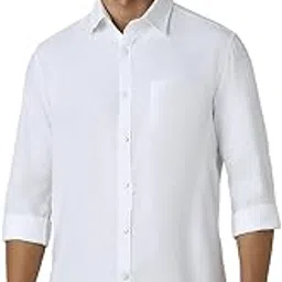 van heusen Men's 100% Cotton Solid Regular Fit Casual Shirt-picture-25