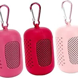 JAZZY PEARLS® 3X Gym Ice Towel Running Exercise Fast Drying Sports Cooling Towel with Case Red Pink Rose Red-Sporting Goods-Fitness Running & Yoga-Fitness Equipment & Gear-Gym Towels-image-96