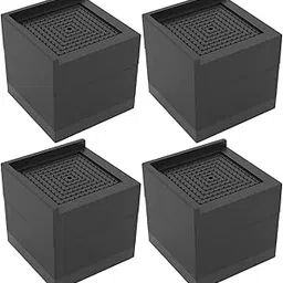 4 Pieces Bed Risers Raising Non Slip Furniture Risers for Cabinet Chair Sofa-image-0